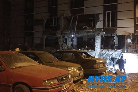 Türkiyədə bina partladı: 10 nəfər yaralandı - Foto