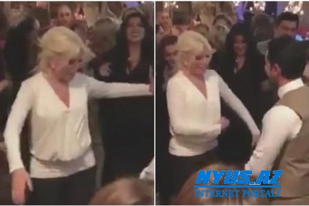 Ajda Pekkan Azərbaycan mahnısının sədaları altında rəqs etdi - VİDEO