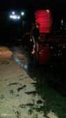 Yevlaxda Türkmənistana gedən yük maşını qəzaya uğrayıb - FOTO