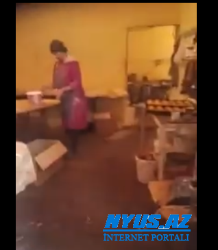 Bakxanovda mundarxana sex:görün bizə nə yedizdirirlər-VİDEO