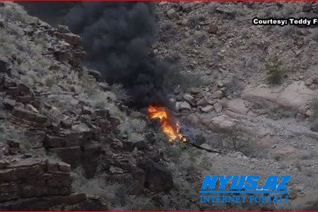ABŞ-da ekskursiya vertolyotu qəzaya uğrayıb, 3 nəfər ölüb