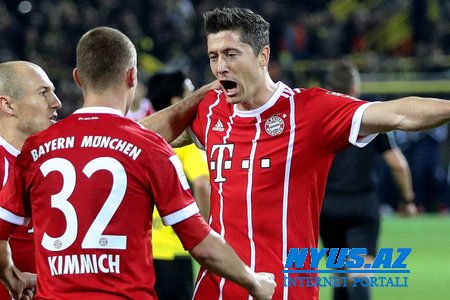 "Bavariya" "Borussiya Dortmund"u 6:0 hesabı ilə darmadağın edib - VİDEO