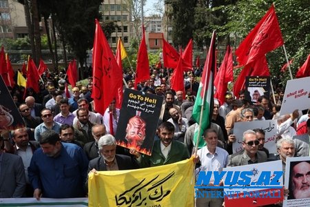 Tehranda kütləvi aksiya keçirilib