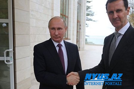 Putin Əsədlə görüşüb