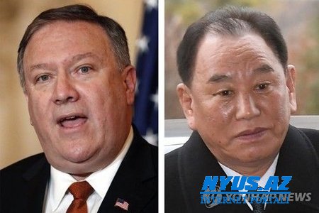 Pompeo KXDR Əmək Partiyasının rəsmisi ilə görüşüb - Foto