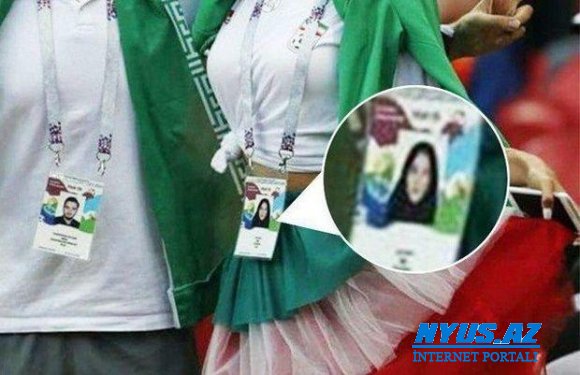 Futbol çempionatına gələn iranlı xanım hicabını çıxartdı, göbəyini açdı - FOTO