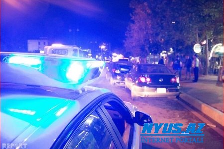 Mingəçevirdə iki maşın toqquşub, 2 nəfər xəsarət alıb