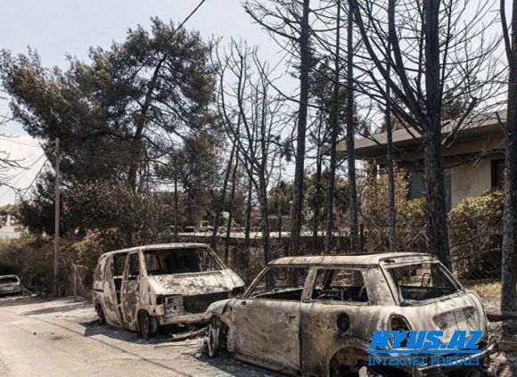 Yunanıstanda yanğınlar: ölənlərin sayı 93 nəfərə çatıb