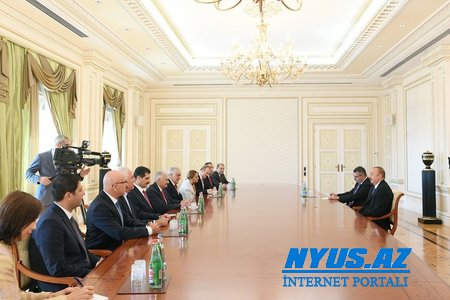 Prezident İlham Əliyev Binəli Yıldırımı qəbul edib - FOTO
