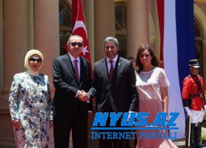 Ərdoğan Paraqvaya rəsmi səfər edib