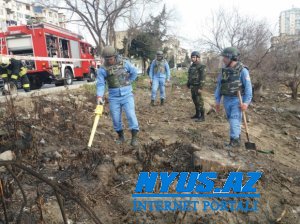 Bakıda zenit top mərmisi tapıldı