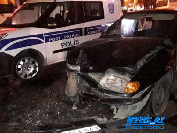 Sükan arxasında ürəyi tutan sürücü qəza törətdi