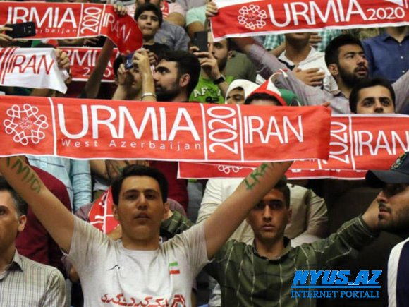 Urmiyə voleybol liqasına türkcə şüarlarla öz möhrünü vurdu