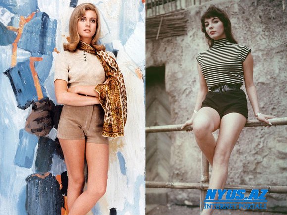 Dəbi diktə edən retro ulduzların qısa şort stili - FOTO