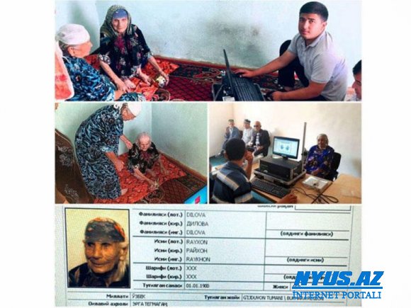 120 yaşlı qadına biometrik pasport verilib
