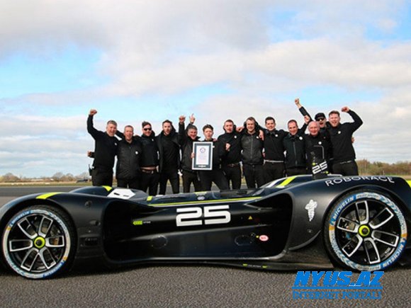 "Roborace" avtomobili "Ginnesin Rekordlar Kitabı"na düşüb