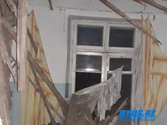 Bakıda yataqxanada uçqun olub - FOTO