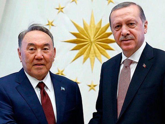 Ərdoğan Nazarbayevlə danışıqlar aparıb