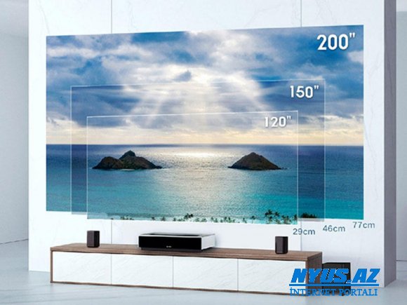 “Xiaomi Fengmi 4K Max” proyektoru beşmetrlik görüntü yaradır