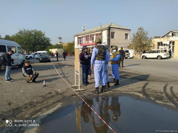 Bərdəyə atılan raketin qalıqları - FOTO