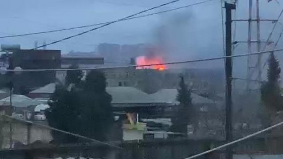 Bakıda yanğın - VİDEO