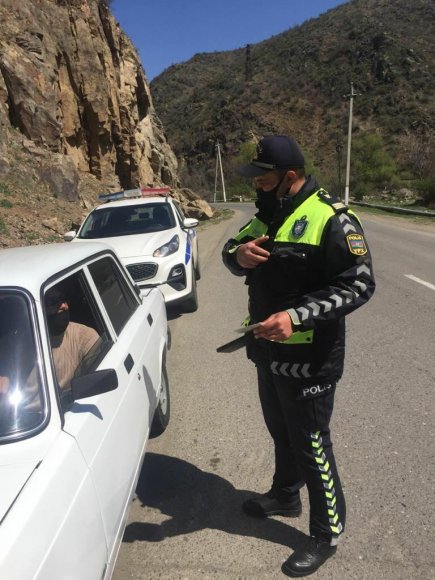 Daşkəsəndə yol polisi reyd keçirib