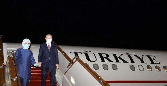 Rəcəb Tayyib Ərdoğan Azərbaycana rəsmi səfərə gəlib