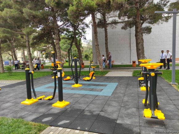 Polad Həşimov adına parkın ərazisi təxminən 2 hektara yaxındır