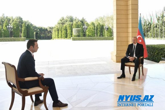 Zəfər xronikası 12 oktyabr 2020-ci il: Prezident İlham Əliyev Türkiyənin “Haber Global” televiziya kanalına müsahibəsi - VİDEO - FOTO