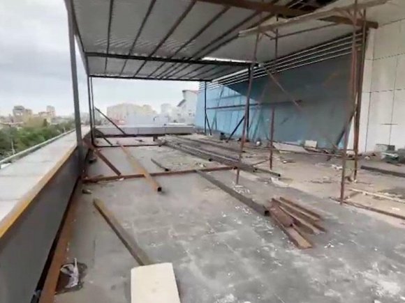 Bakıda beşmərtəbəli binanın tikintisi dayandırıldı
