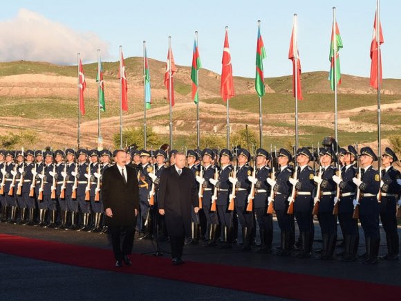 Türkiyə Prezidenti Rəcəb Tayyib Ərdoğanın Zəngilanın Ağalı kəndində rəsmi qarşılanma mərasimi olub