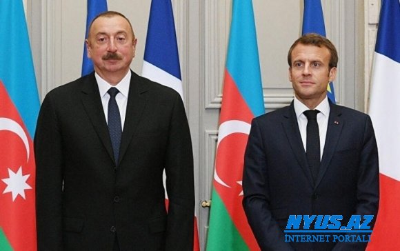 Makron Azərbaycan Prezidentinə zəng edib