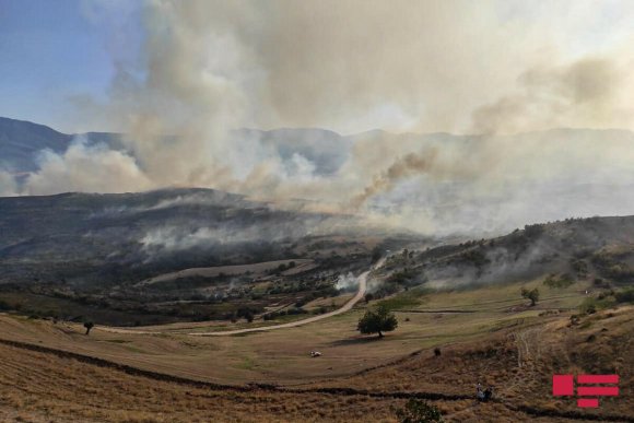 Şabranda yanğın 6 kəndi əhatə edib