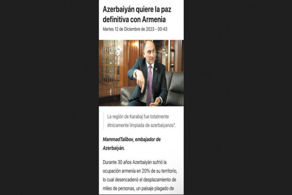 Meksika mətbuatında Ermənistan tərəfinin qərəzli iddiaları ifşa olundu