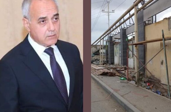 Binəqədidə neft boru kəmərinin üstündə obyekt inşa olunur, RİH başçısı bu cür qanusuzluğa göz yumur- SƏBƏB? - FOTOFAKTLAR