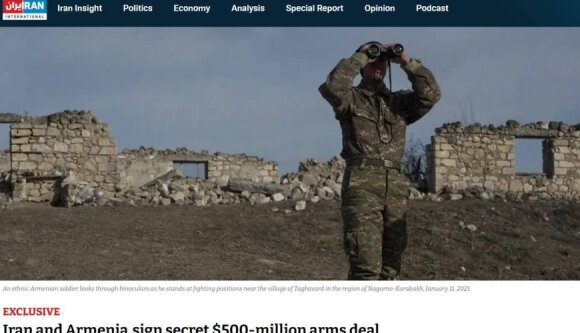 İran Ermənistana silah satacaq-500 MİLYONLUQ MÜQAVİLƏ