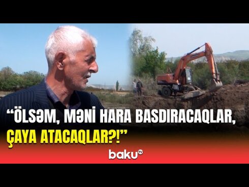Hacıqabuldakı sel yolu UÇURDU, sakinlər çətin VƏZİYYƏTDƏ - İcr Hakimiyyətinin nəzərinə VİDEO