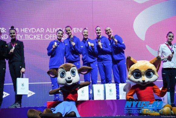 Azərbaycan komandası Bakıda keçirilən "Bədii gimnastika üzrə Avropa Kuboku"nda qızıl medal qazandı
