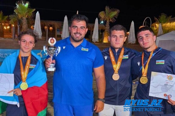 Azərbaycan güləşçiləri 2 qızıl və 1 bürünc medal qazanıblar