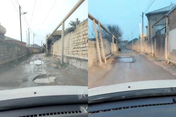 Bu yola girən avtomobillər sıradan çıxır