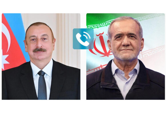 İlham Əliyev Məsud Pezeşkiana zəng edib