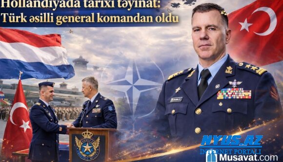 Hollandiyada tarixi təyinat: türk əsilli zabit briqada generalı oldu