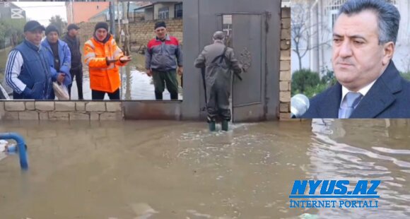 Masazır qəsəbəsinin Qarabağ küçəsi qərq olub – Vəzifəli şəxslərin vicdanları susur, robotları danışır - VIDEO