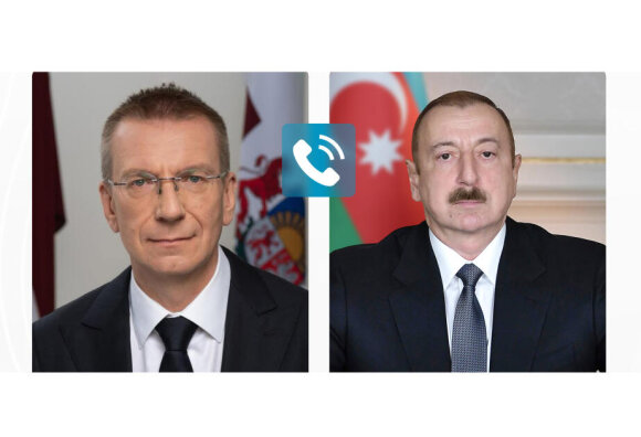 Edqars Rinkeviçs Prezident İlham Əliyevə zəng edib