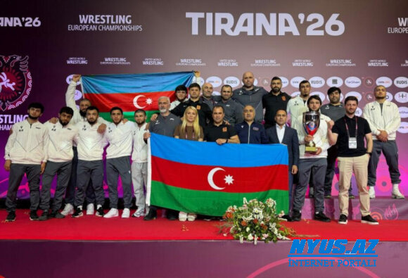 Sərbəst güləş üzrə Azərbaycan millisi 6-cı dəfə Avropa çempionu olub