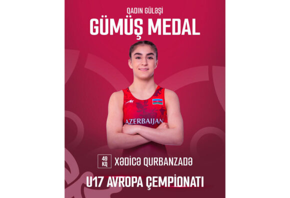 Güləşçimiz Avropa çempionatında gümüş medal qazanıb