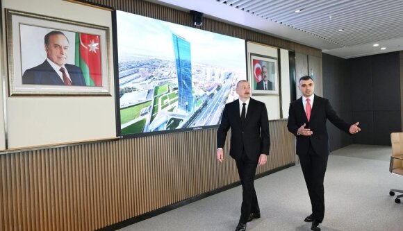 Prezident Mərkəzi Bankın yeni binasının açılışında - FOTOLAR