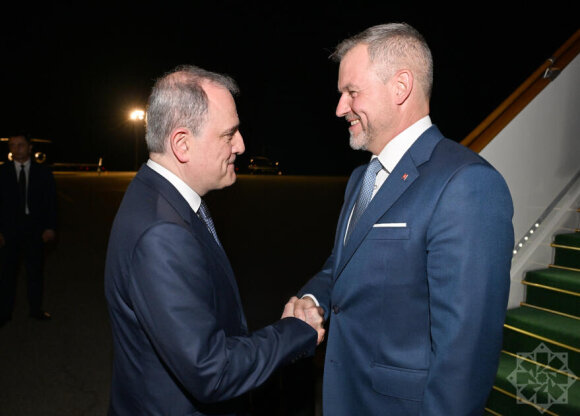 Slovakiya Prezidenti Peter Pelleqrini Azərbaycana rəsmi səfərə gəlib FOTO
