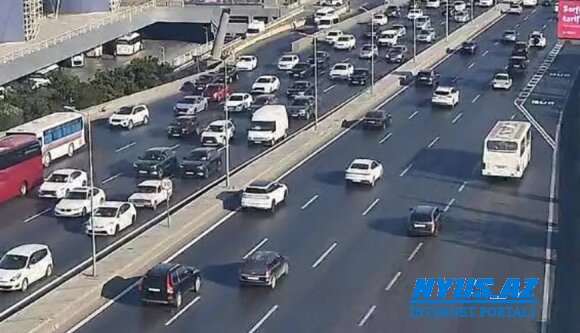 Bakıda 3 istiqamətdə tıxac var - SİYAHI