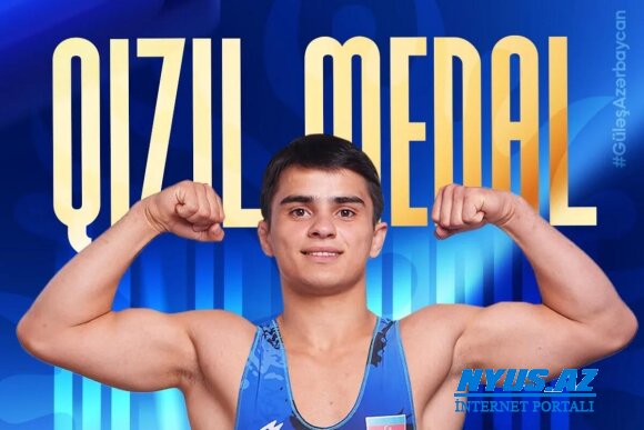Azərbaycan güləşçisi Ayxan Cavadov U-20 dünya çempionatında qızıl medal qazanıb